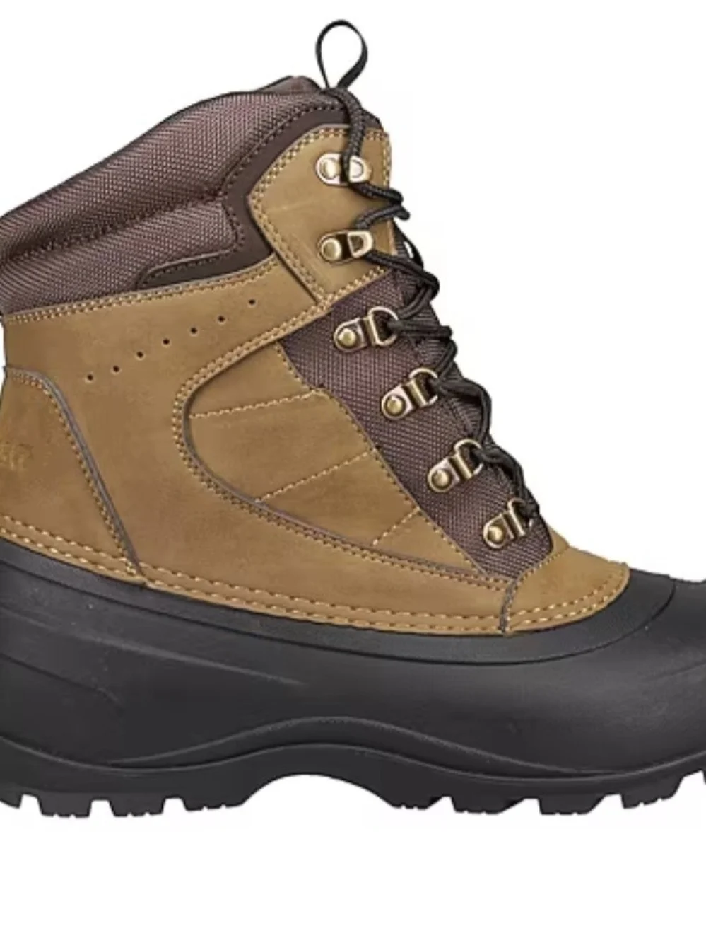 Weatherproof Men's Blake Waterproof Insulated Flat Heel Winter Boots Olive Sz 13